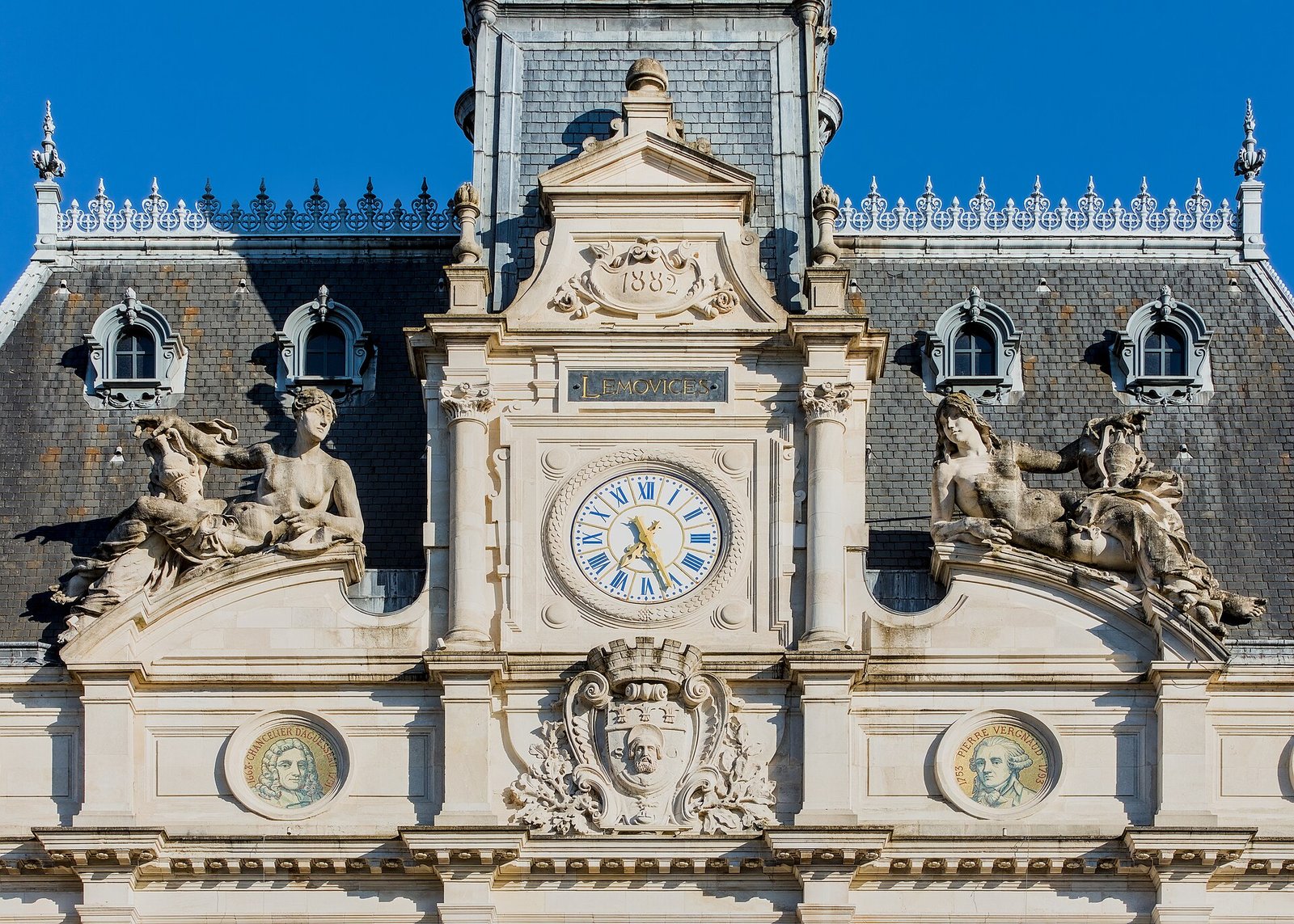 Limoges Hotel de Ville town hall before the fire