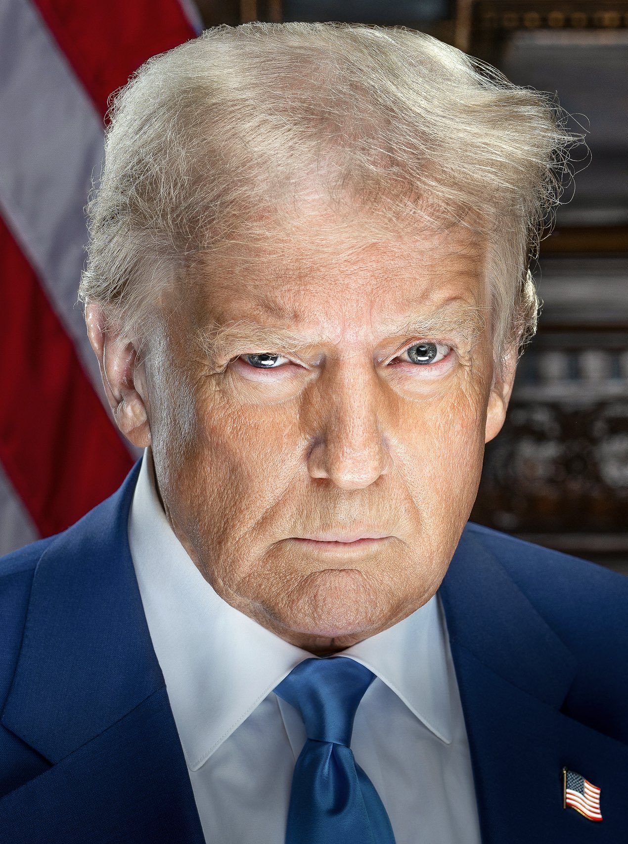 Official 2025 portrait of U.S. President Donald Trump